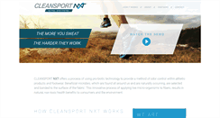 Desktop Screenshot of cleansportnxt.com